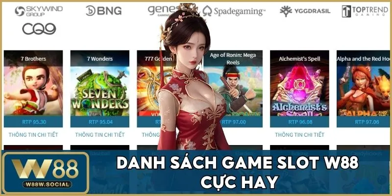 Trang chủ 30 Kho game slot W88 cực hot không thể bỏ qua