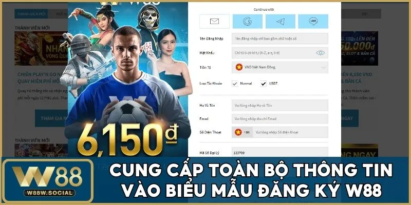 Trang chủ 32 Trải nghiệm game bằng các bước đăng ký W88 cơ bản